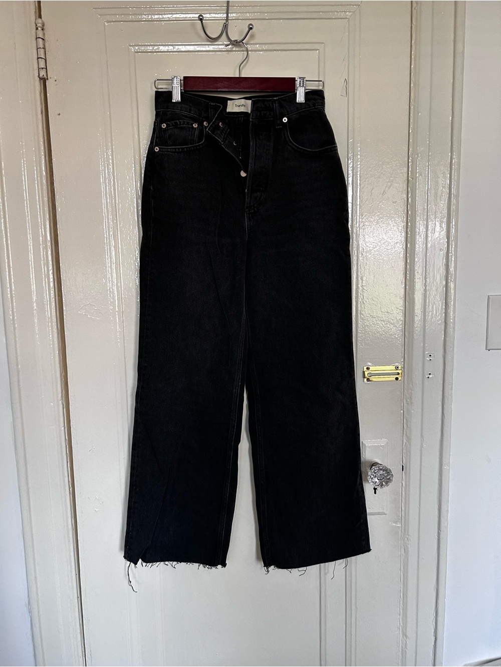 Triarchy Women's Black Wide Leg Jeans - Stylish Flare Fit